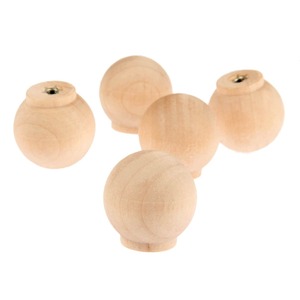 Poignée à tiroir en bois rond de haute qualité, disponible en plusieurs couleurs, haut de gamme, idéal pour les tiroirs et les armoires - Product Image 1