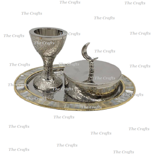 Maravilloso Juego de Quemadores de Incienso de Acero Inoxidable Color Plata, Quemador de Oud Mabkhara para Uso en el Hogar y Hoteles - Product Image 2