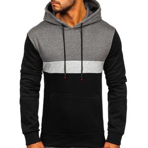 Monki Sweat-shirt à capuche surdimensionné en polyester bleu pour hommes et femmes, vêtements d'hiver teints unis avec broderie personnalisée de haute qualité - Product Image 2