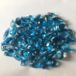 พลอยบุษราคัมสีฟ้าธรรมชาติคุณภาพสูงได้รับการรับรองด้วยความมันวาวที่ยอดเยี่ยมและสีฟ้าที่สวยงามสำหรับเครื่องประดับ - Product Image 1