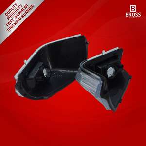 BSP592ไฟแสดงสถานะกระจกด้านข้าง2ชิ้นเลนส์ด้านขวาและซ้ายสำหรับ2E0953049A 2E0953050A - Product Image 3