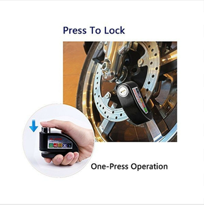 Antirrobo Larga vida útil Función fuerte Bloqueo <span class=keywords><strong>de</strong></span> bicicleta <span class=keywords><strong>Alarma</strong></span> <span class=keywords><strong>de</strong></span> motocicleta <span class=keywords><strong>Candado</strong></span> <span class=keywords><strong>Freno</strong></span> <span class=keywords><strong>de</strong></span> <span class=keywords><strong>disco</strong></span> Bloqueo <span class=keywords><strong>de</strong></span> <span class=keywords><strong>alarma</strong></span> - Product Image 6