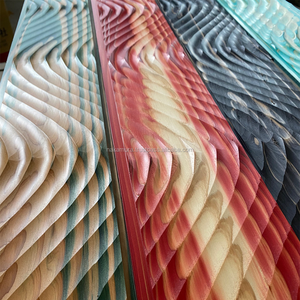 ไม้พื้นไม้ซีดาร์ญี่ปุ่นย้อมสีเรืองแสงทันสมัย IRODORITAI WAVE SNAKE รุ่น Tongue Groove สำหรับบันเทิงในครัวเรือน - Product Image 4