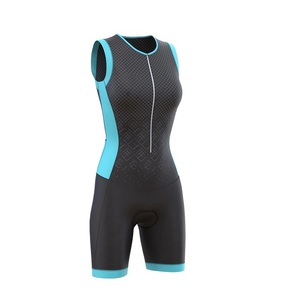 ชุดแข่งไตรกีฬาไตรกีฬาไตรกีฬาผู้หญิง,เสื้อเจอร์ซีย์ขี่จักรยานเลือกสไตล์ได้ตามต้องการ - Product Image 2