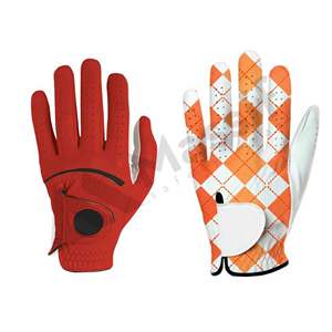 Guantes de golf OEM con logotipo personalizado para hombre, guantes de cuero de Cabretta lavables con piel de oveja, guantes de golf personalizados del fabricante - Product Image 1