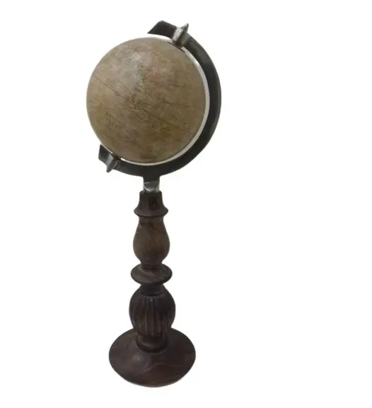 Nautical World Globe Wood Stand Globeglobe Map Rotated World Globe Beautiful Office Home Table globe Item