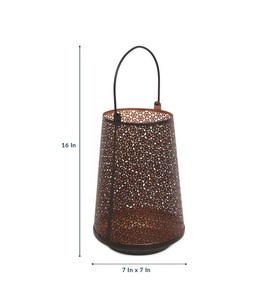 Linterna jali de metal decorativa hecha a mano, para decoraciones de boda y festivales, marroquí, nueva - Product Image 3