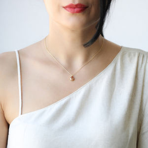 Collier en argent sterling 925 fait à la main, design minimaliste, pierre en forme de goutte, vente en gros pour femmes - Product Image 2