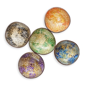 Cuencos de coco de cáscara de huevo, cuencos de coco lacados de Vietnam - Product Image 1
