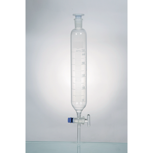 Entonnoir de laboratoire gradué cylindrique Borosil de vente chaude avec robinet d'arrêt à clé pour une utilisation en laboratoire - Product Image 5