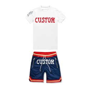 Ensemble T-shirt et short pour homme de haute qualité avec logo personnalisé par sublimation, 100% polyester coton, écologique et respirant, pour usage extérieur - Product Image 4