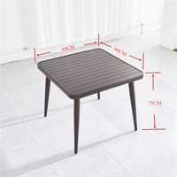Table basse en plastique et aluminium, ensemble de Table légère, mobilier d'extérieur et de jardin, à Dressing, de luxe, offre spéciale