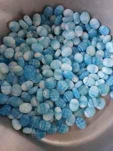 Venta al por mayor moderno hecho a mano granate cuentas de vidrio en forma ovalada atractivo decorativo cristal de Murano para interiores modernos - Product Image 4