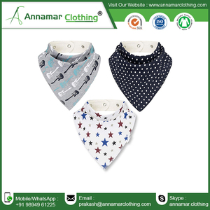 Bandana doux 100% en coton biologique bavoirs pour bébé bavoirs avant en coton imperméable bandana en polyester bavoirs pour bébé - Product Image 6