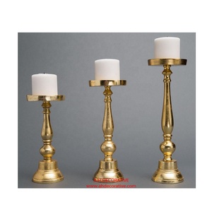 Vente chaude Métal Fabriqué Décoratif Pilier Bougeoir Ensemble Nouveau Design Antique À La Main Décoration De La Maison Bougeoir - Product Image 5
