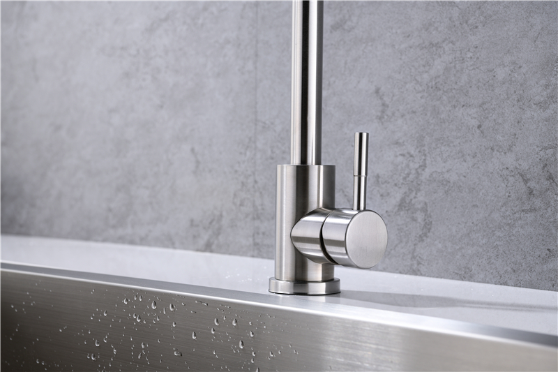 Deck Mounted Ware Sanitary Hot And Cold Single Handle Sink Stainless Steel Water Mixer Tap Kitchen Faucets