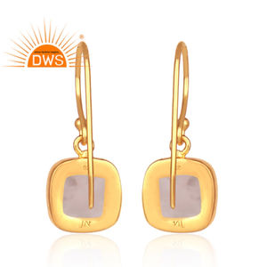 Boucles d'oreilles pour femmes, plaqué or en argent, Quartz fumé, bijou de luxe, nouvelle marque de styliste - Product Image 3