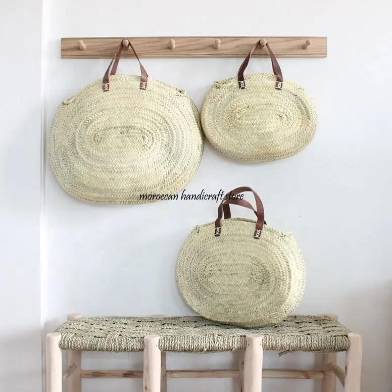 Palm leaf wicker bag, Woven handmade bag Crossbody bag, Shoulder straw bag