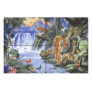 New Design 30X45 cm Child Room Tiger Family Digital Printed Picture Tiles Decorative Painting ceramic wall tiles