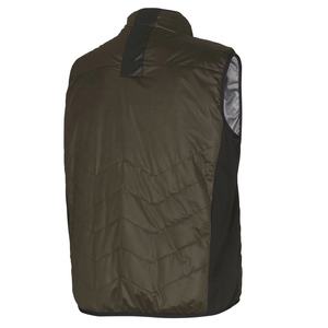 Custom Men's Quilted Vest Body <b>Warmer</b> with Funnel <b>Neck</b> Vest Waistcoat Lightweight Padded Outdoor Winter Gilt - Product Image 4