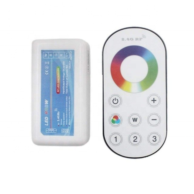 2.4G LED Wireless RF RGBW Controller Dimmer Touch Remote Control for RGBW RGBWW Light Strip DC 12V/24V CE&ROHS