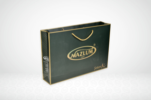 Bolsas de papel con asa de cuerda, sello de papel de aluminio dorado personalizado con logotipo de lujo, para compras - Product Image 4