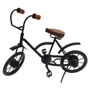 Ciclo de Metal/madera decorativo para el hogar, estantería de color negro para regalo de cumpleaños, juguetes, venta al por mayor - Product Image 4