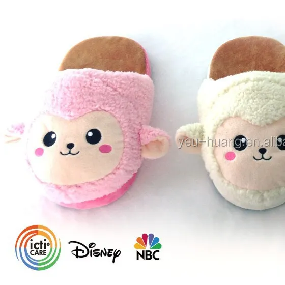 Plush sheep puffy child slipper plush toy stuffed animal maker supplier factory manufacturer