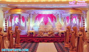 Mandap de cristal de boda de estilo asiático del Sur, mandalas de cristal indio de moda, decoración imponente para boda - Product Image 5