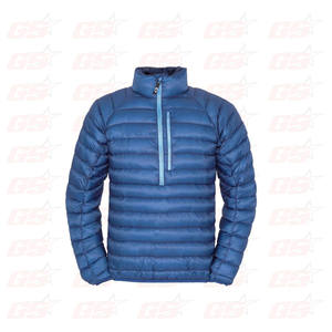 Custom logo windbreaker blank plain down puffer jacket for men - Product Image 3