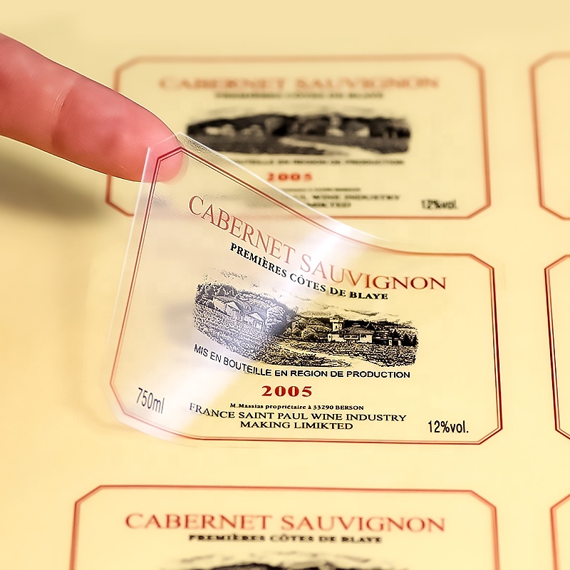 Заказной высечки печати продукта бренд логотип прозрачный водонепроницаемый упаковка наклейки этикетки