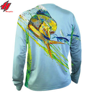 Maillot de pêche par sublimation pour hommes, vêtements de pêche, camouflage à séchage rapide, 50 +, vente en gros, - Product Image 6