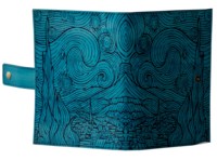 Carnet de notes en cuir rechargeable, livre d'ombres Antique, reliure en cuir, Journal bleu avec couleurs noires, Journal, couverture cadeau, papeterie