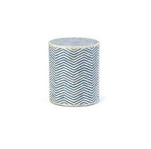 Antique Design Stool Bone Inlay with Green <b>Resin</b> Side Stool for Living Room Sofa Side and Bedroom Stools - Product Image 4