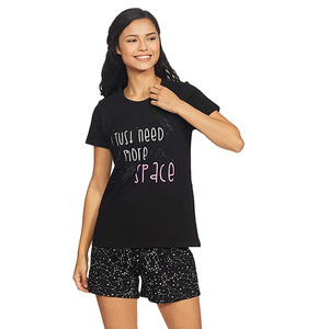 เสื้อยืดธรรมดากับกางเกงขาสั้นพิมพ์แฟนซีชุดถนนสวมใส่ชุดฤดูร้อนแฟนซี - Product Image 3