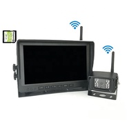 Moniteur sans fil d'enregistrement en boucle MDVR intégré 9 pouces avec caméra de recul de stationnement avant 2.4G système de camion de chariot élévateur
