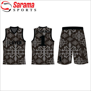 ชุดเสื้อบาสเก็ตบอลสำหรับผู้ชายและทุกเพศชุดเครื่องแบบพิมพ์ลายระบายอากาศขนาดพิเศษออกแบบได้ตามต้องการ - Product Image 1