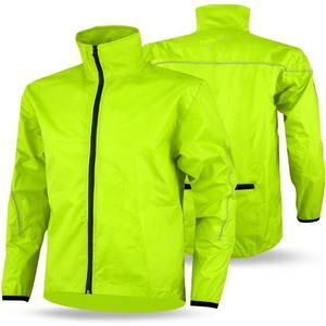 Veste de cyclisme imperméable pour homme PIHA SPORTS, en polyester de haute qualité, avec fermeture éclair, pour l'hiver, la course à pied, séchage rapide, légère, couleur unie - Product Image 1