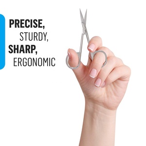 3.5inch Stainless Steel <b>Cuticle</b> <b>Scissors</b> Straight Blade Slim Design for Dead Skin Trimming with Precise Pointed Tip Grooming - Product Image 2