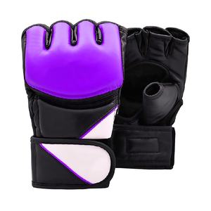 Gants de boxe en cuir pu, protège des doigts, pour adultes, vente en gros, de haute qualité, MMA, pour sac lourd, - Product Image 1