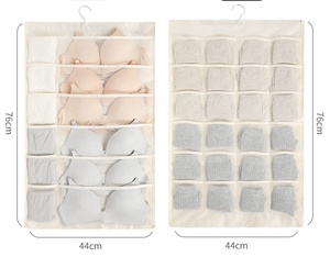 Hanging Closet Organizer Space Saver Bags 36-Pocket Dual Sided Wall Shelf Wardrobe Organizers Oxford Cloth Storage hanging Bags