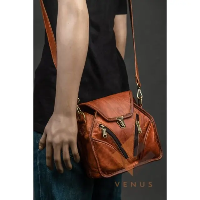 Real Leather Side Sling Bag's Casual shoulder Messenger Bag for Women