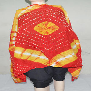 <b>Indian</b> Blue Jaipuri Cotton Dupatta with Handmade New Design - Product Image 3