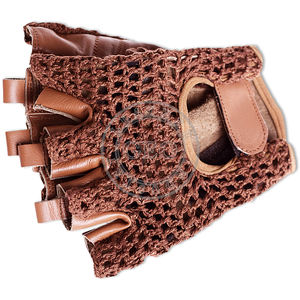 Gants de moto en cuir de chèvre, accessoires de course - Product Image 2