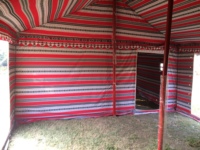 Tente de luxe koweïtienne sur mesure, tente arabe de luxe imperméable en toile de coton 100%, camping en plein air au Moyen-Orient, camping dans le désert