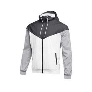 แจ็คเก็ตผ้าฝ้ายกันลมสำหรับผู้ชาย,เสื้อบอมเบอร์แจ็คเก็ตแขนสั้นแบบกำหนดโลโก้ได้เองปี2022 - Product Image 1