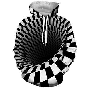 Unisex Winter 3D Cool Funny Graphics Pullover Hoodie 100% Organic Cotton Fleece Eco-Friendly Street Wear - Product Image 6