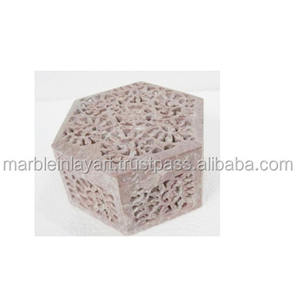 Caja de joyería para tallado, piedra Soapstone - Product Image 1