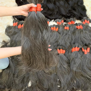 Tendencia caliente 2023, cabello crudo vietnamita de alta calidad 100% para blanquear en cabello a granel doble liso gris oscuro - Product Image 1