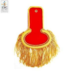 Epaulettes con Flecos Dorados de Alta Calidad OEM, Accesorios de Moda, Hilo de Bullion, Flecos de Bullion Dorados, Trenza Certificada para Ceremonias - Product Image 5